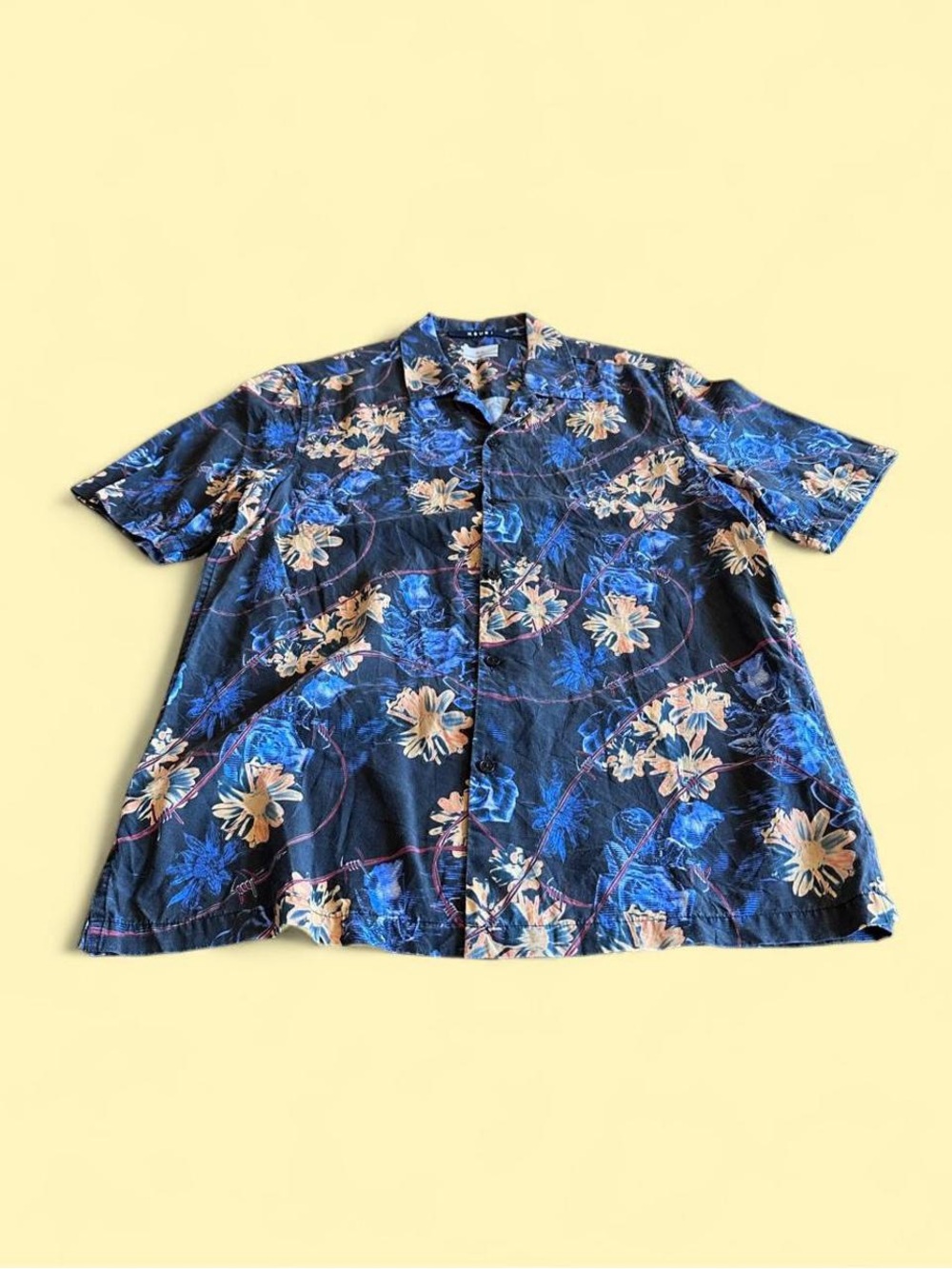 Ksubi Hyperflower Resort Floral Short Sleeve Button Shirt Men’s Size S
